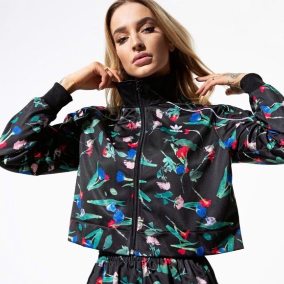 adidas Originals Women's Bellista Floral Track Jacket Sz XS - Picture 4 of 12